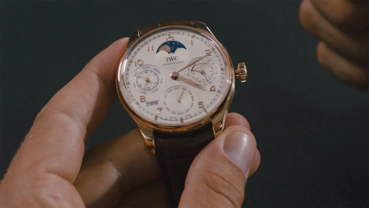 IWC Portugieser 44 mm Perpetual Calendar blue white gold 2018 B+P