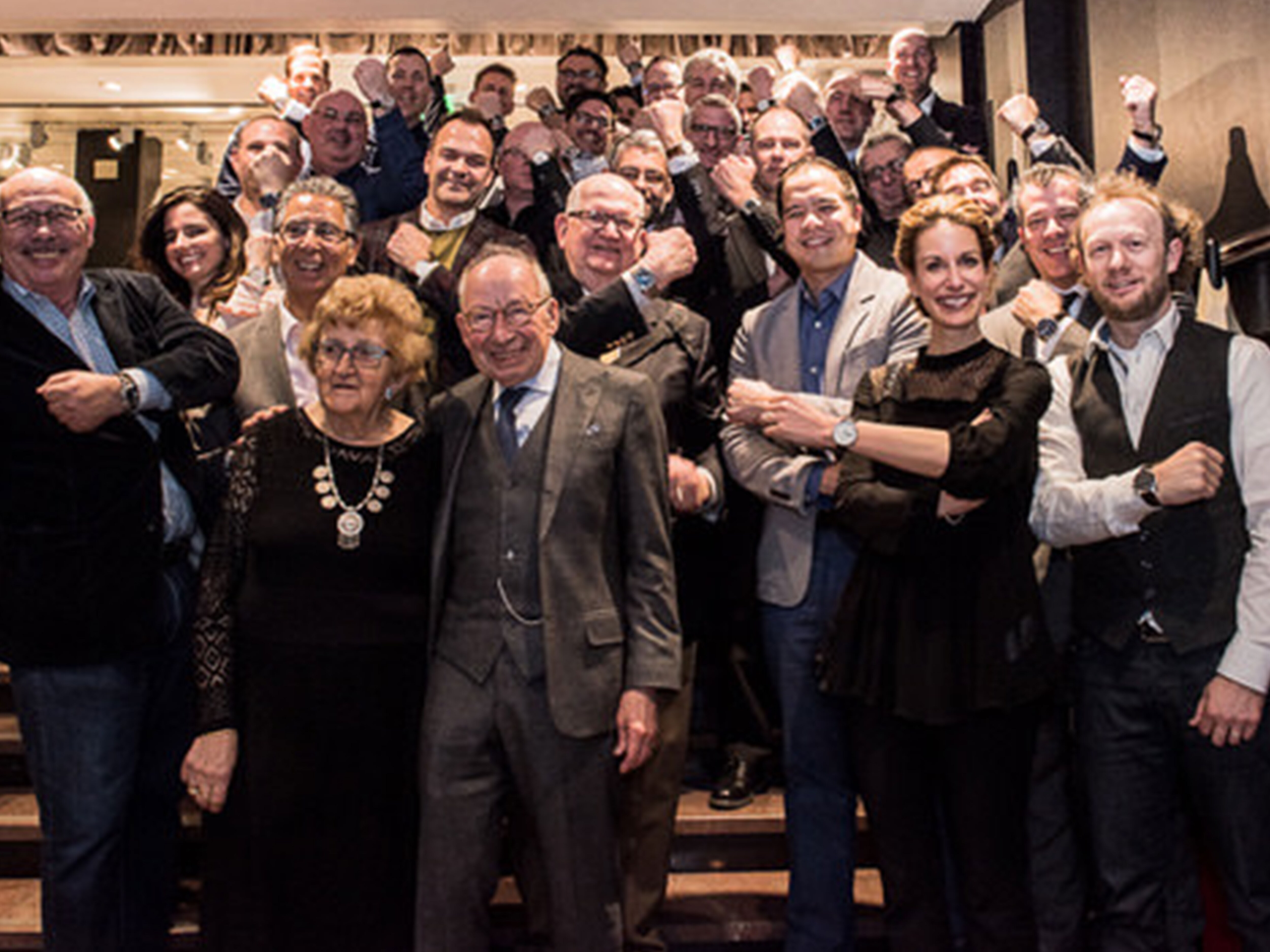 IWC family at the bar "Les Aviateus" in Geneva (Photo by Bill Barker)