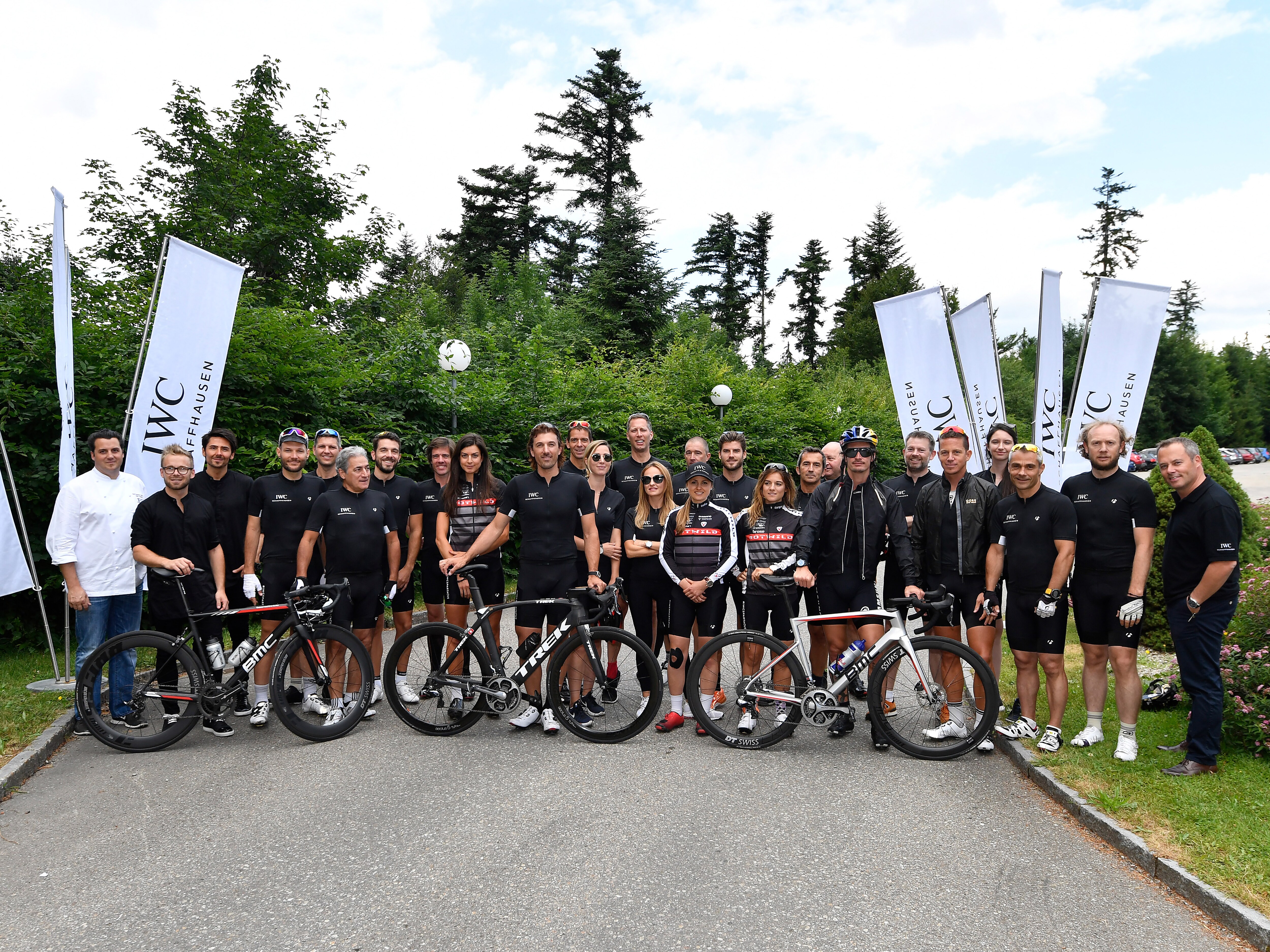 Starting the IWC bike tour