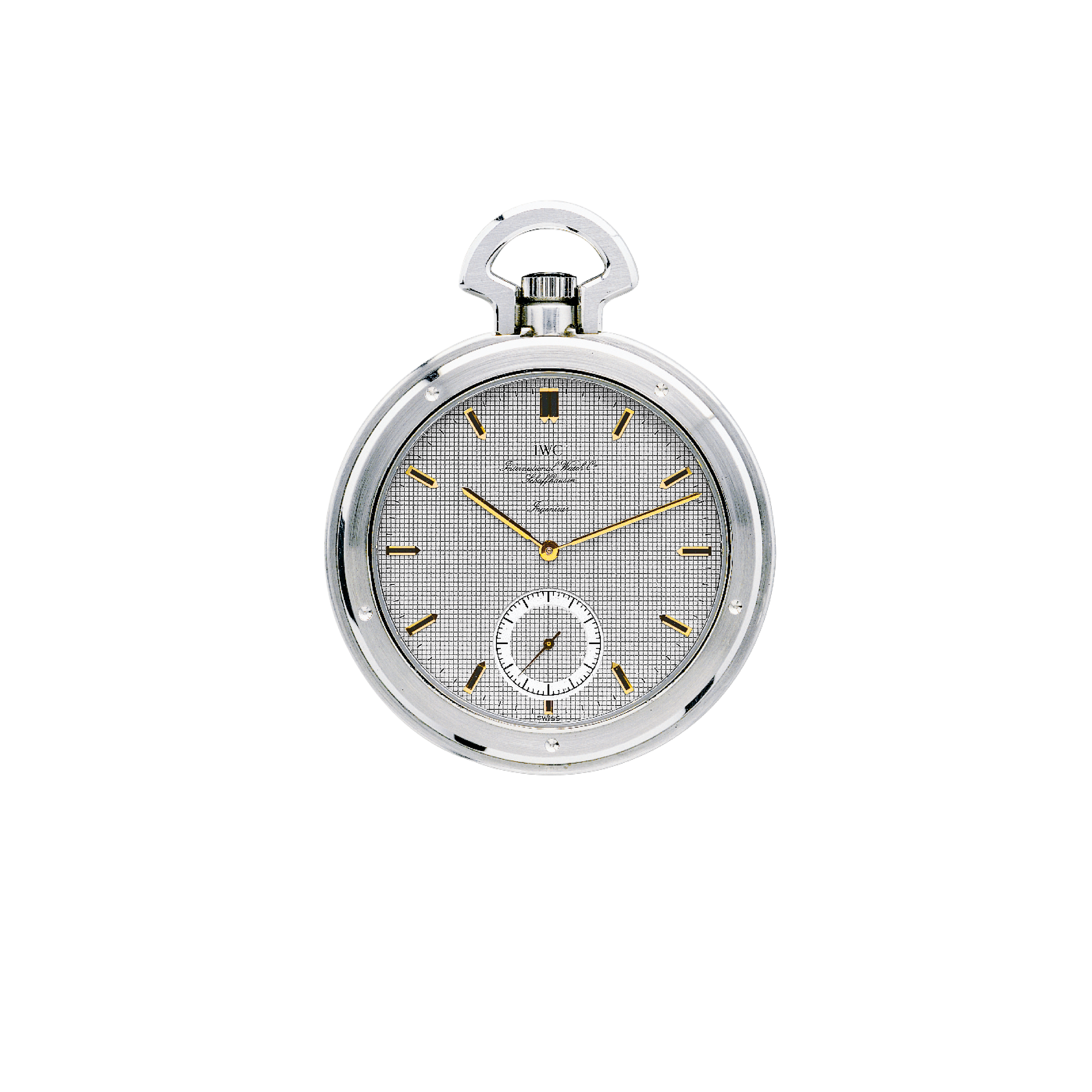 IWC Regulateur, IW544404, 18Karat whitegold, box and card, IWC strap and clasp, hand windedIWC Rerf. 5215 Engineer SL Pocket Watch Stainless Steel