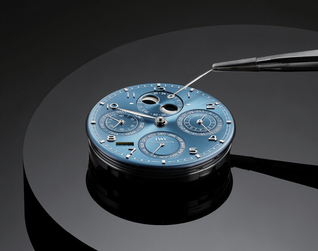 Image of watch mechanism IWC IW505701 Portugieser Perpetual Calendar Horizon Blue