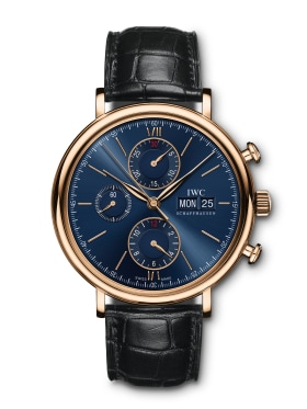 IWC Da Vinci Chronograph Perpetual Calendar 18K Gold Automatic Men Ref 3751-006