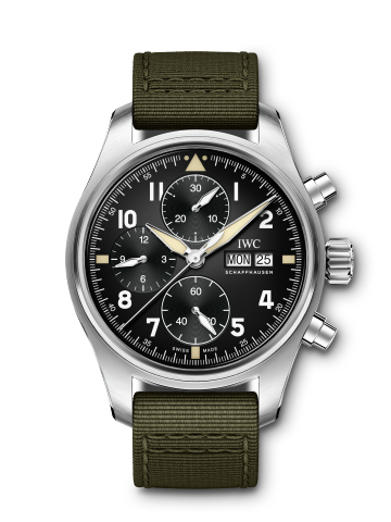 iwc pilot green strap