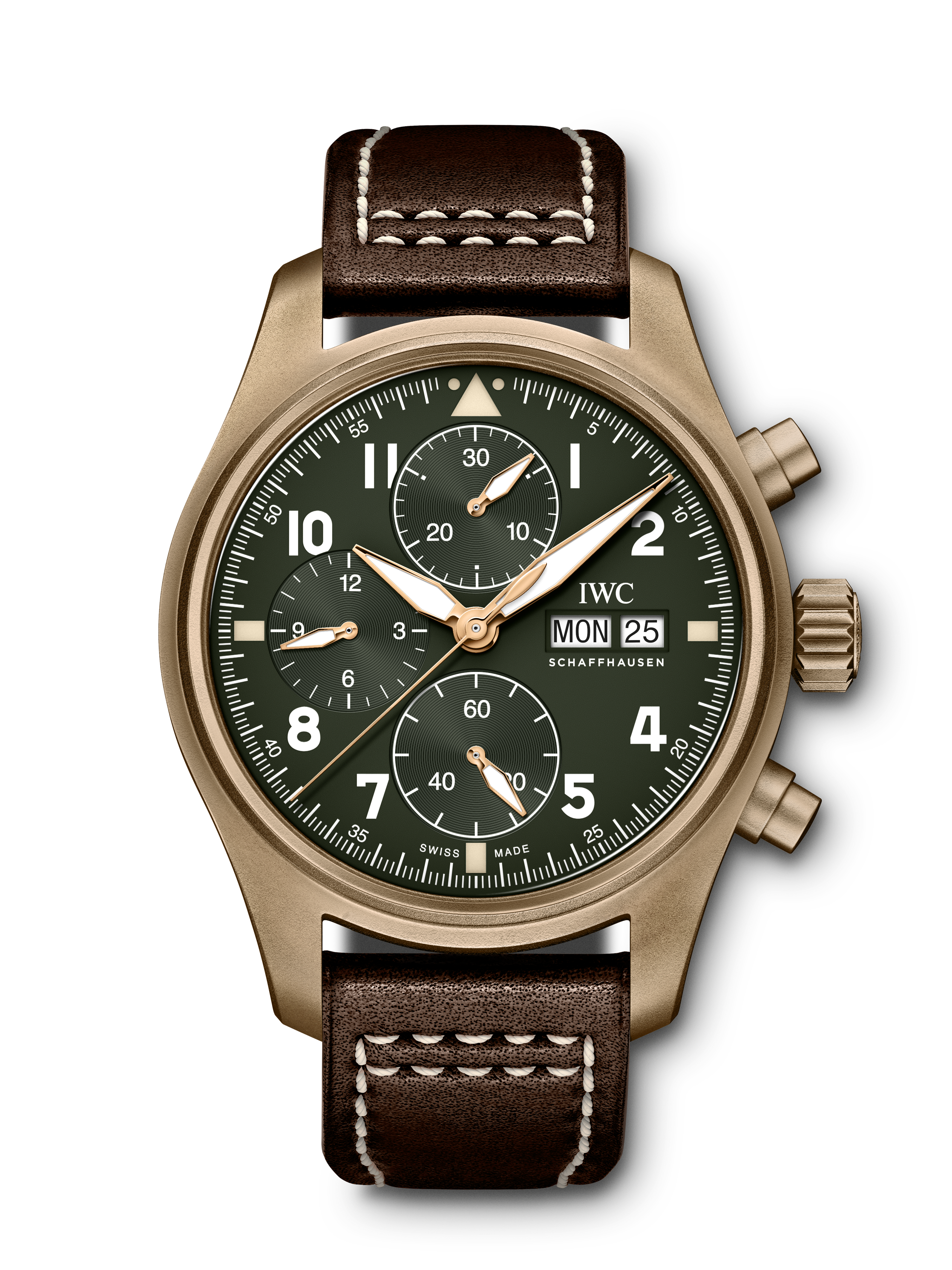 iwc pilot chronograph gold