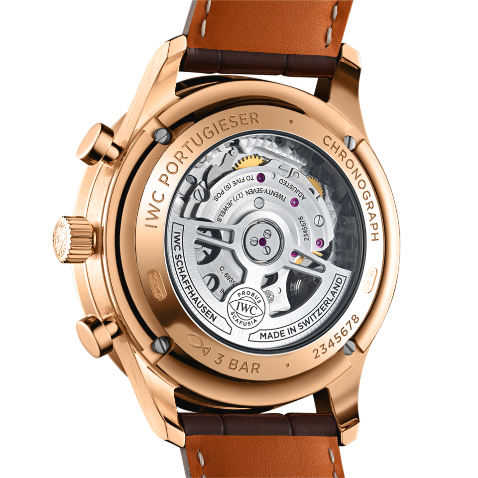 Iwc portugieser chronograph gold sales