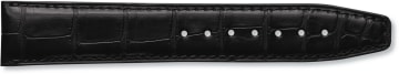 Black alligator leather strap