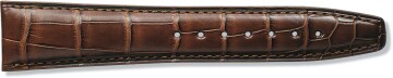 Dark brown alligator leather strap