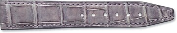 Lilac alligator leather strap by Santoni