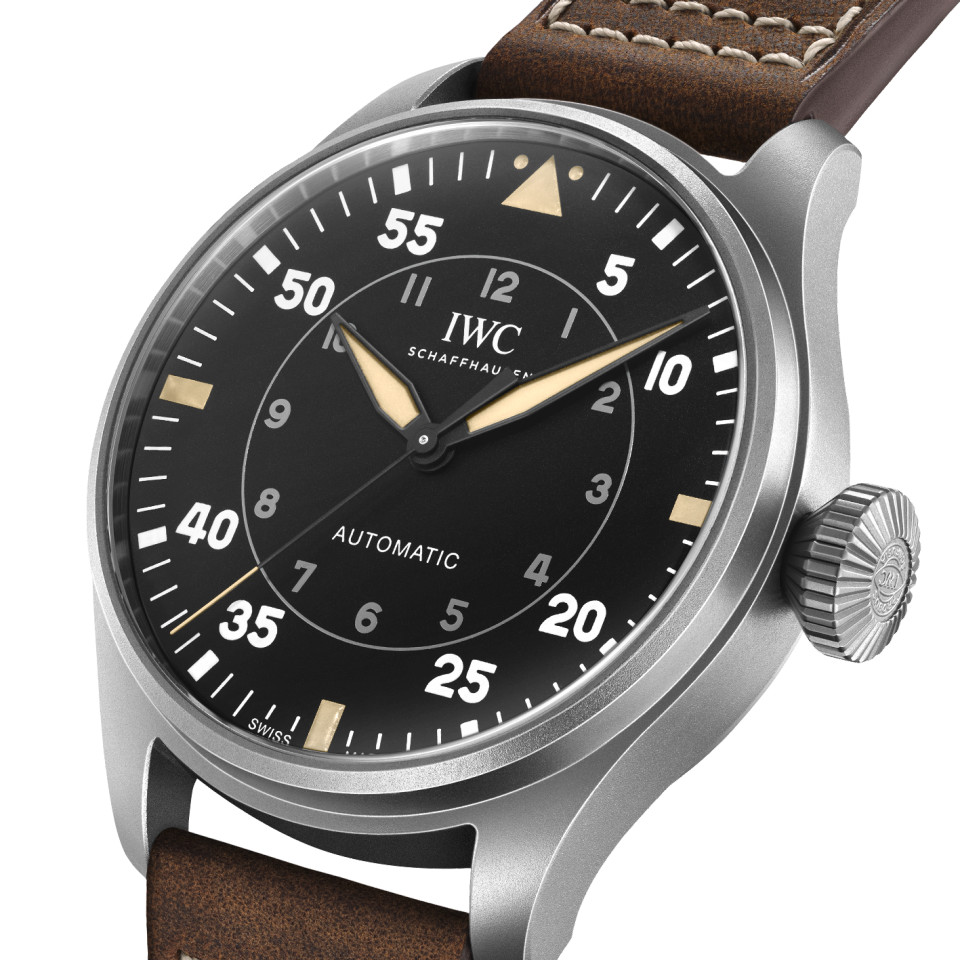 [i7067]IWC ビッグ パイロットウォッチ43 スピットファイア IW329701 ブラック メンズ