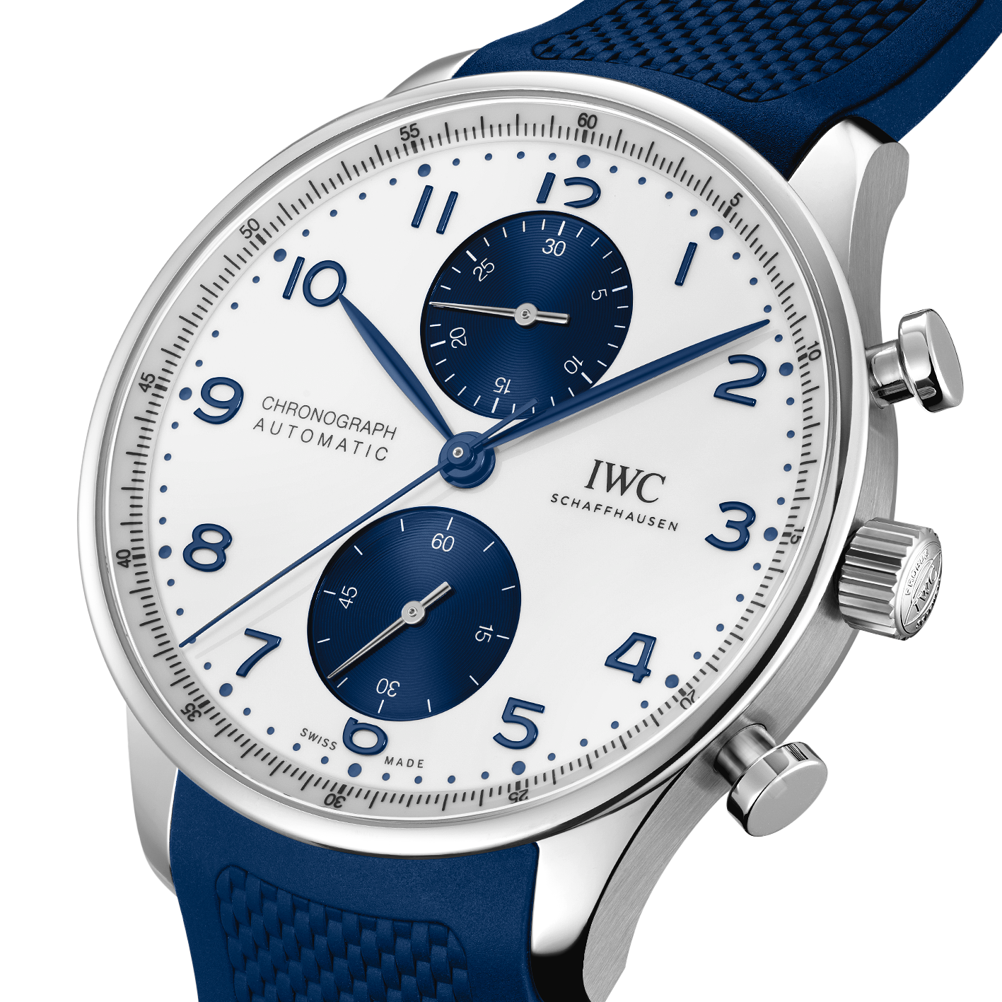 Iwc portugieser 2025 chronograph blue