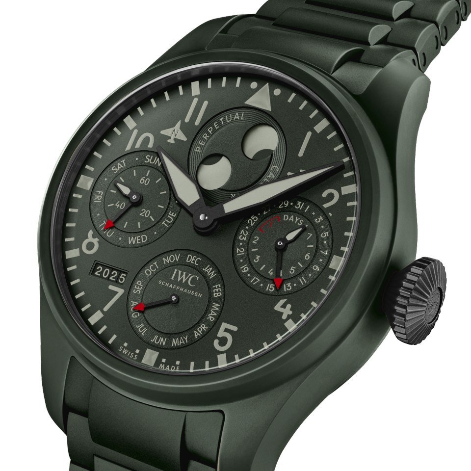 IW503101 Big Pilot s Watch Perpetual Calendar TOP GUN Woodland