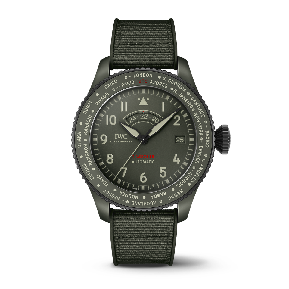 IW395601 Pilot s Watch Timezoner TOP GUN Woodland