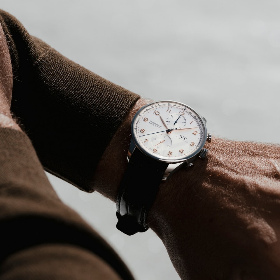 Iwc portuguese shop leather strap