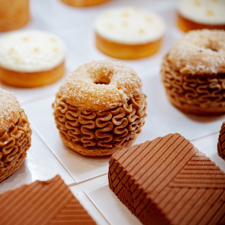 Close up view of pastries sold at Le Comptoir Woodward in Geneva