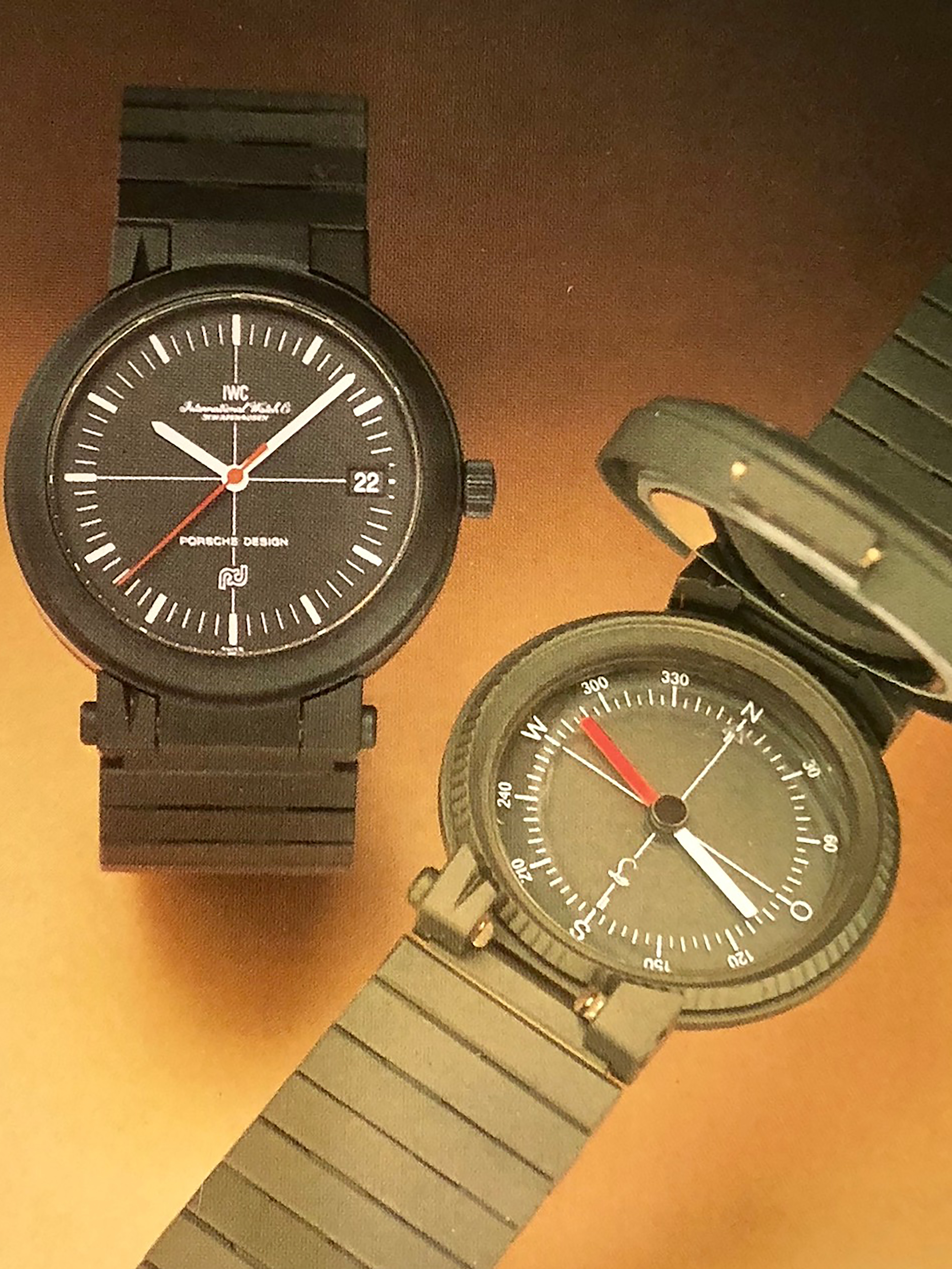 The IWC Porsche-Design compass watch (Ref 3510).