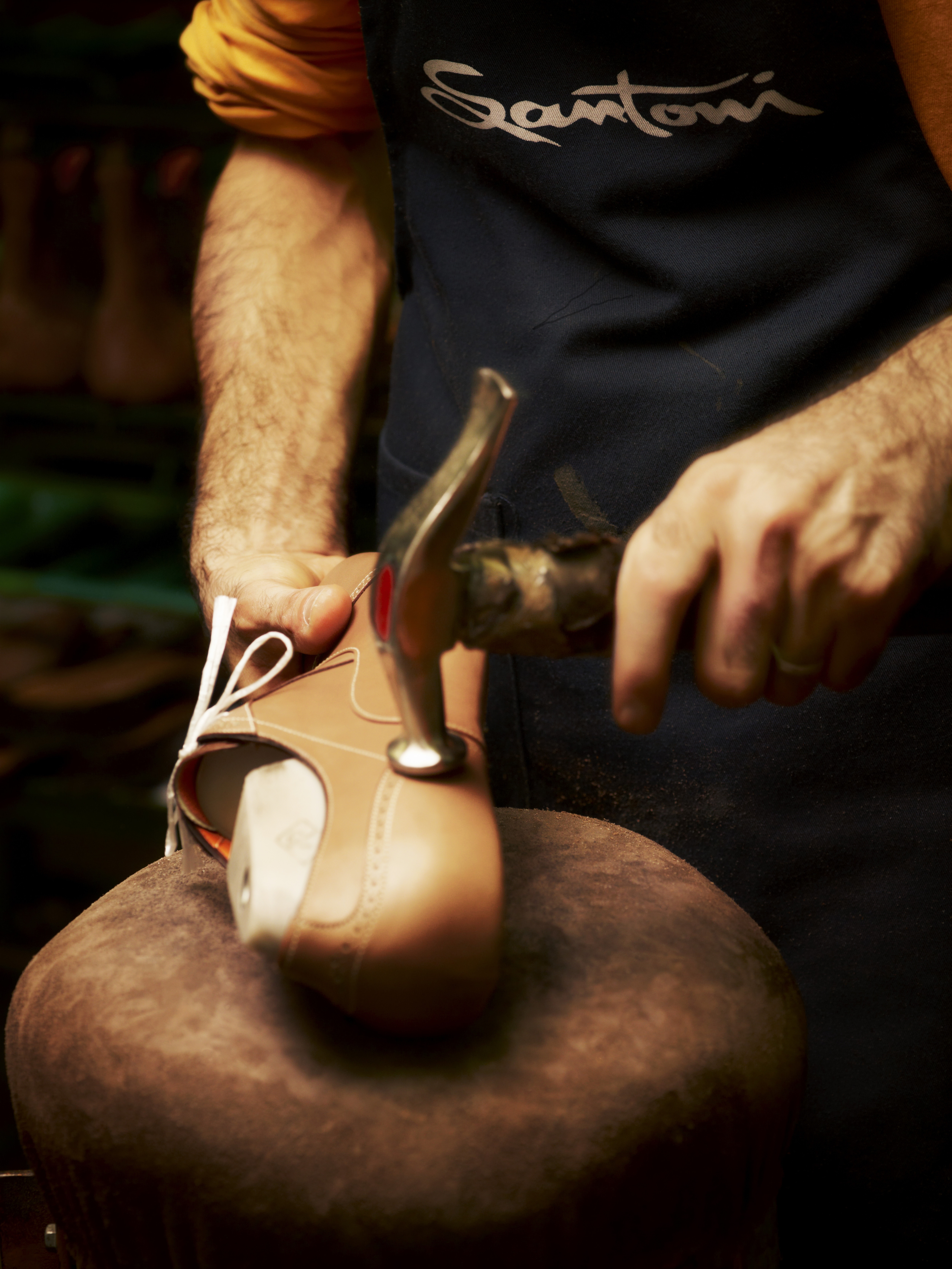 Hand-stitched seams and multiple coats of leather dye make each shoe a unique product