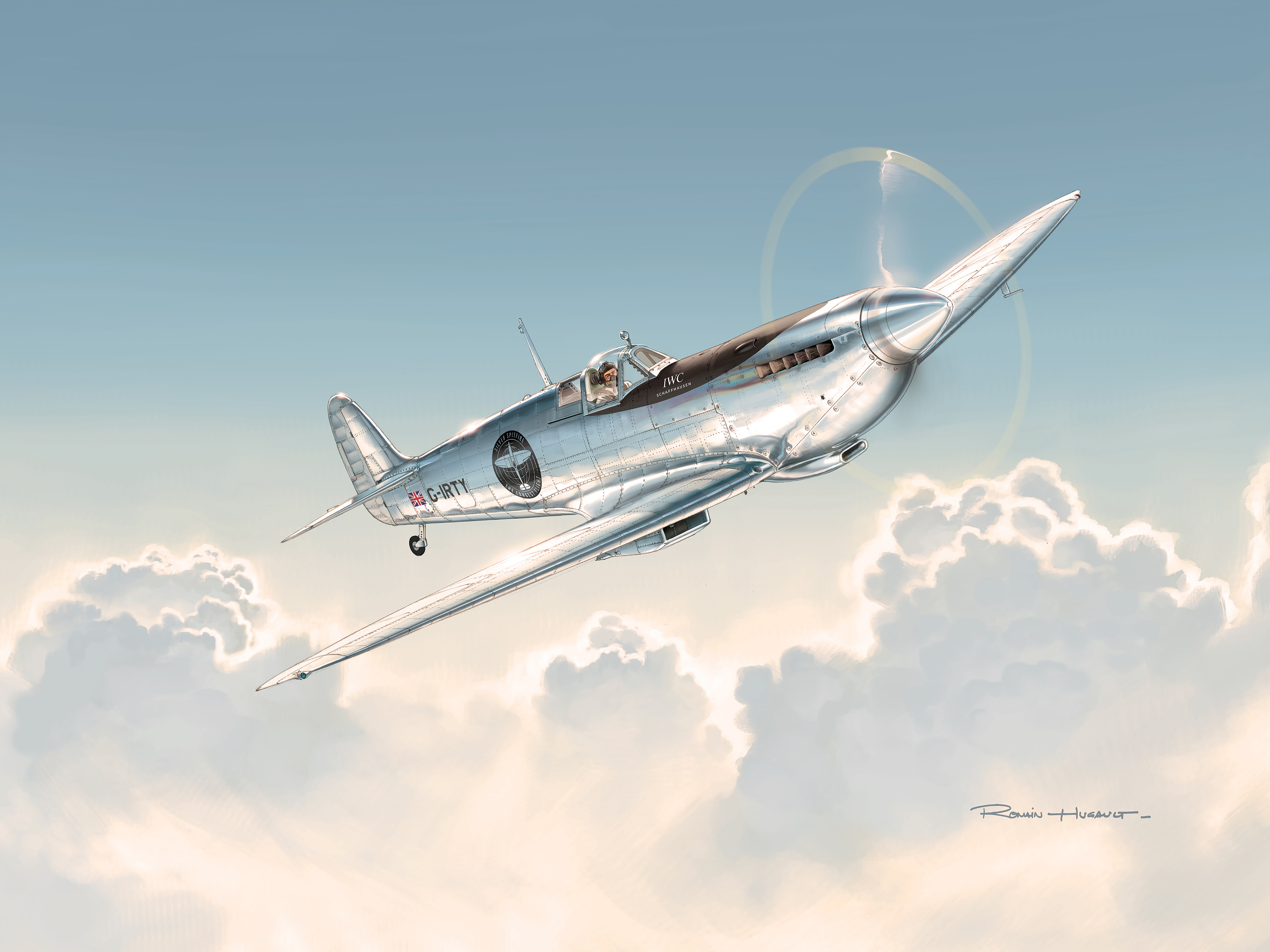 The Silver Spitfire by Romain Hugault
