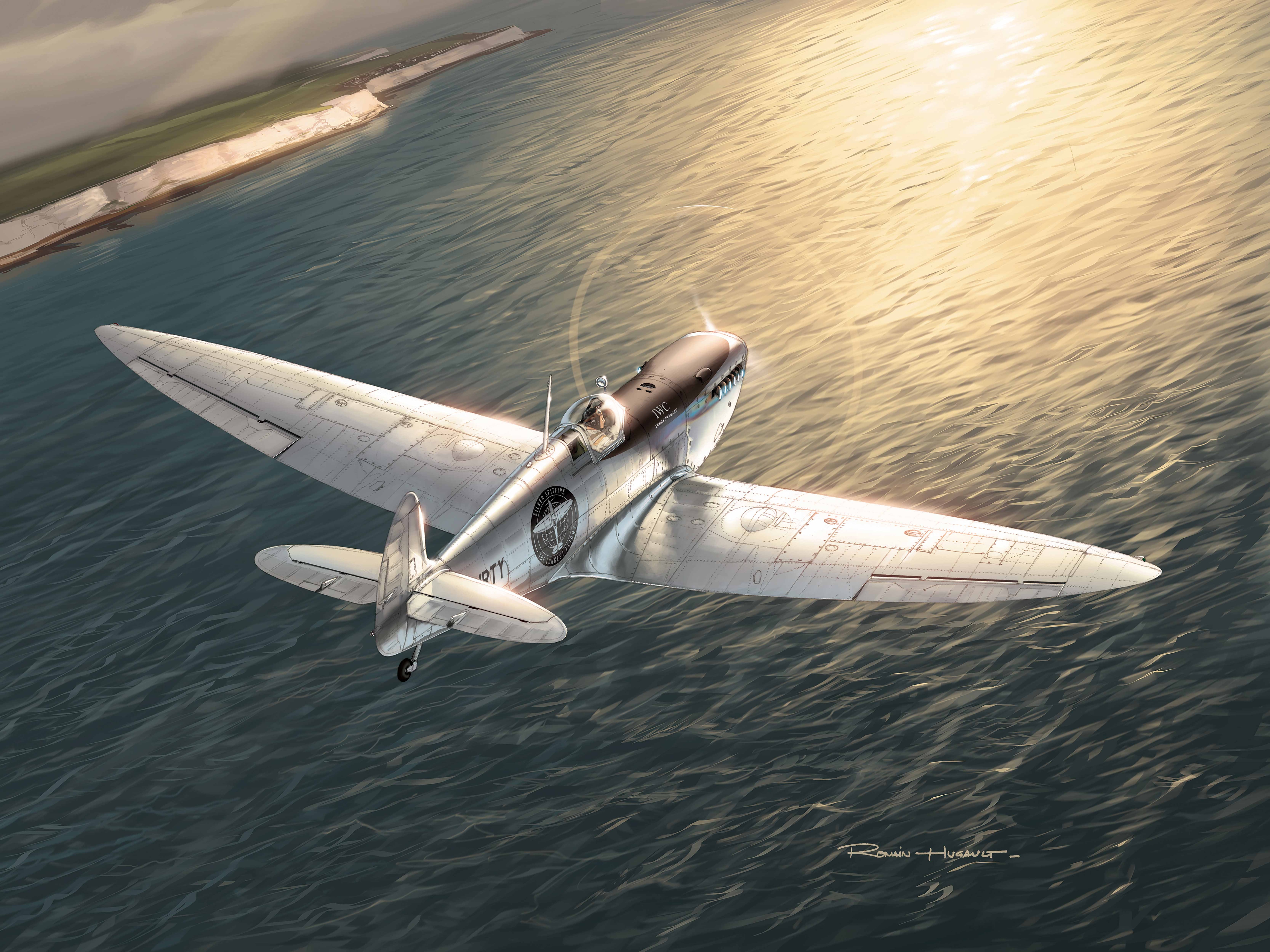 The Silver Spitfire, illustration by Romain Hugault