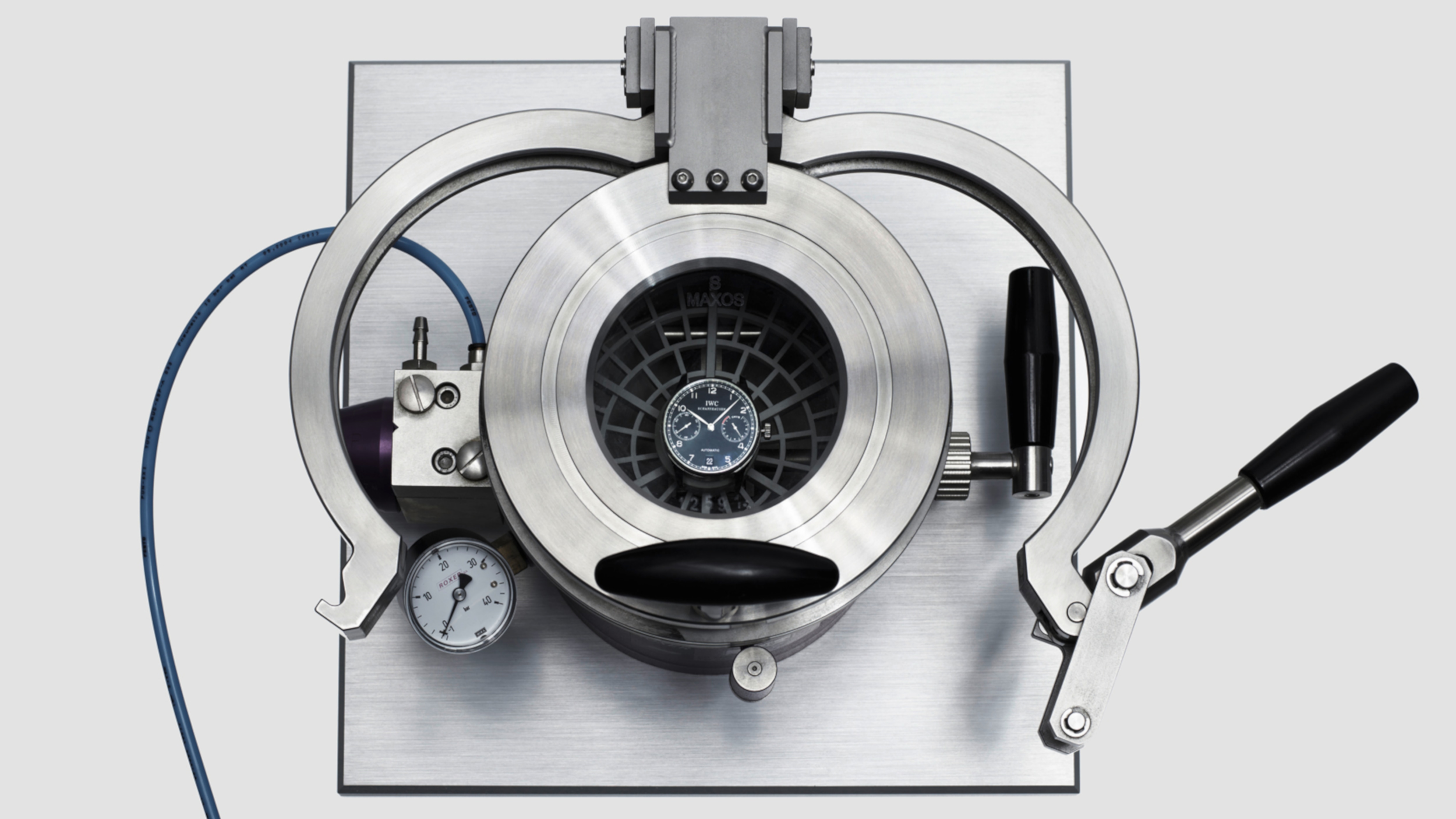 —The hermetically sealed case is tested for several minutes under water at varying pressures to ensure that it is leak-proof