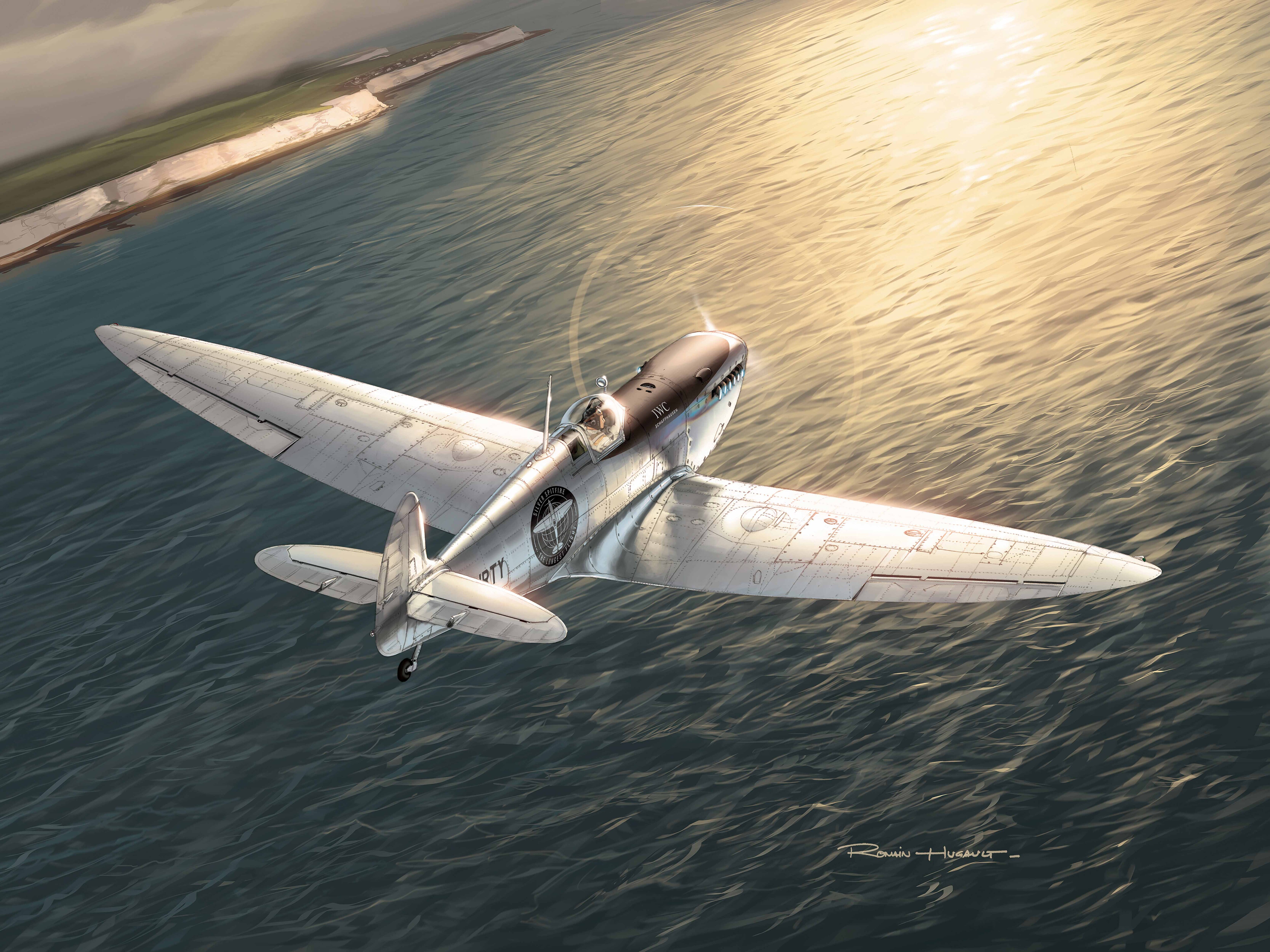 The Silver Spitfire, illustration by Romain Hugault